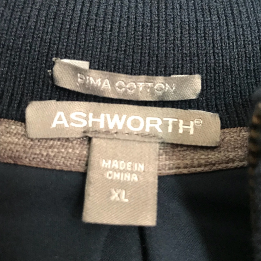 Ashworth wind sweater golf pullover 1/4 zip XL - Picture 4 of 6